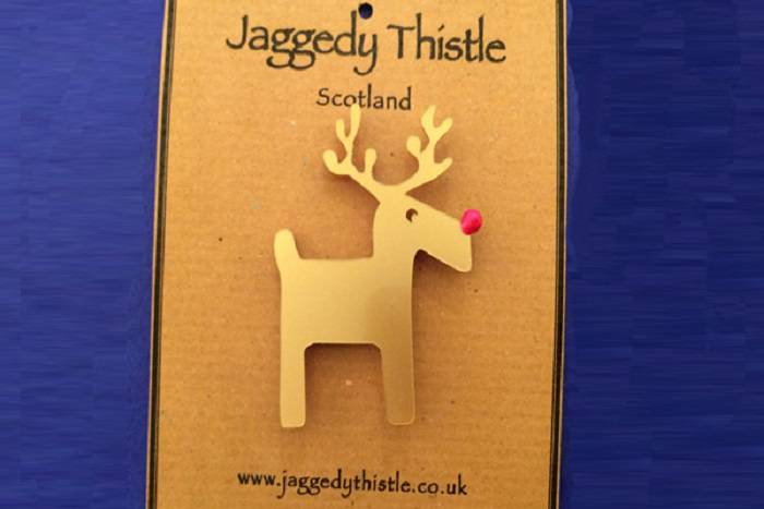 Jaggedy Thistle acrylic jewellery