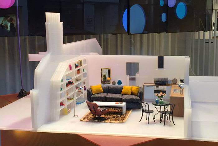 Four-by-Two's Perspex model flat for Studio B