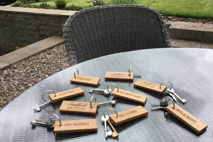 sandford country cottages keyrings