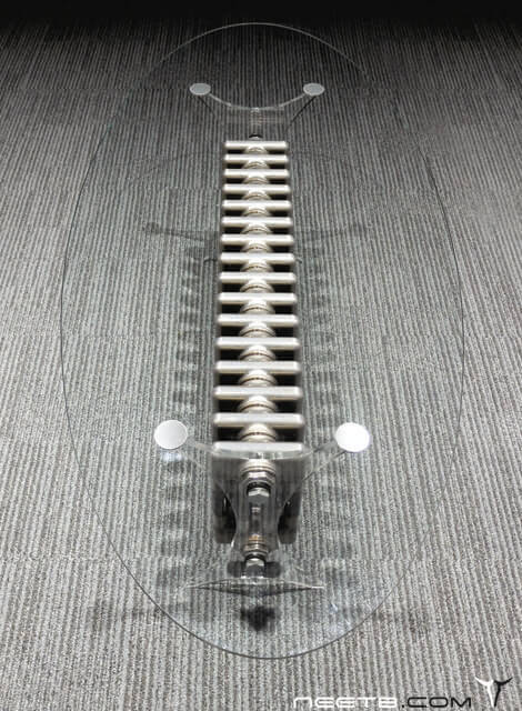 radiator table perspex top