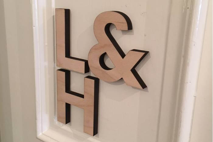 Wall graphic for Lewis and Hickey
