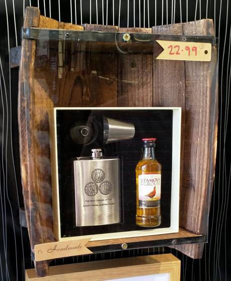 Engraved hipflask set for The Wee Couper of Fife