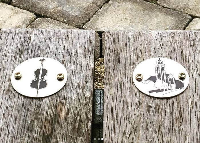 violin and church
