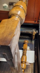 Laser engraving table legs 